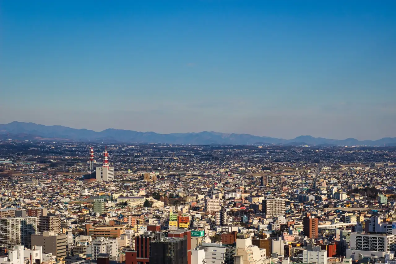 群馬県庁からの景色