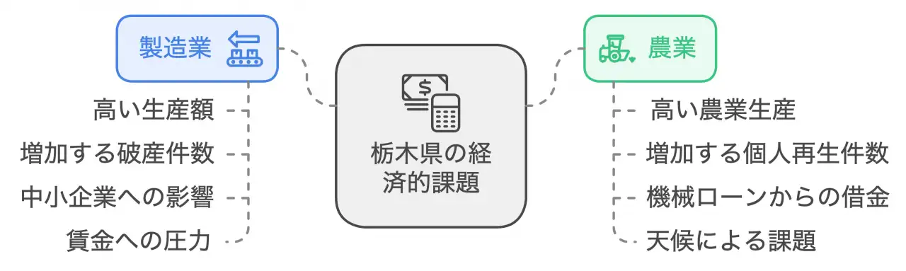 栃木県の経済的課題