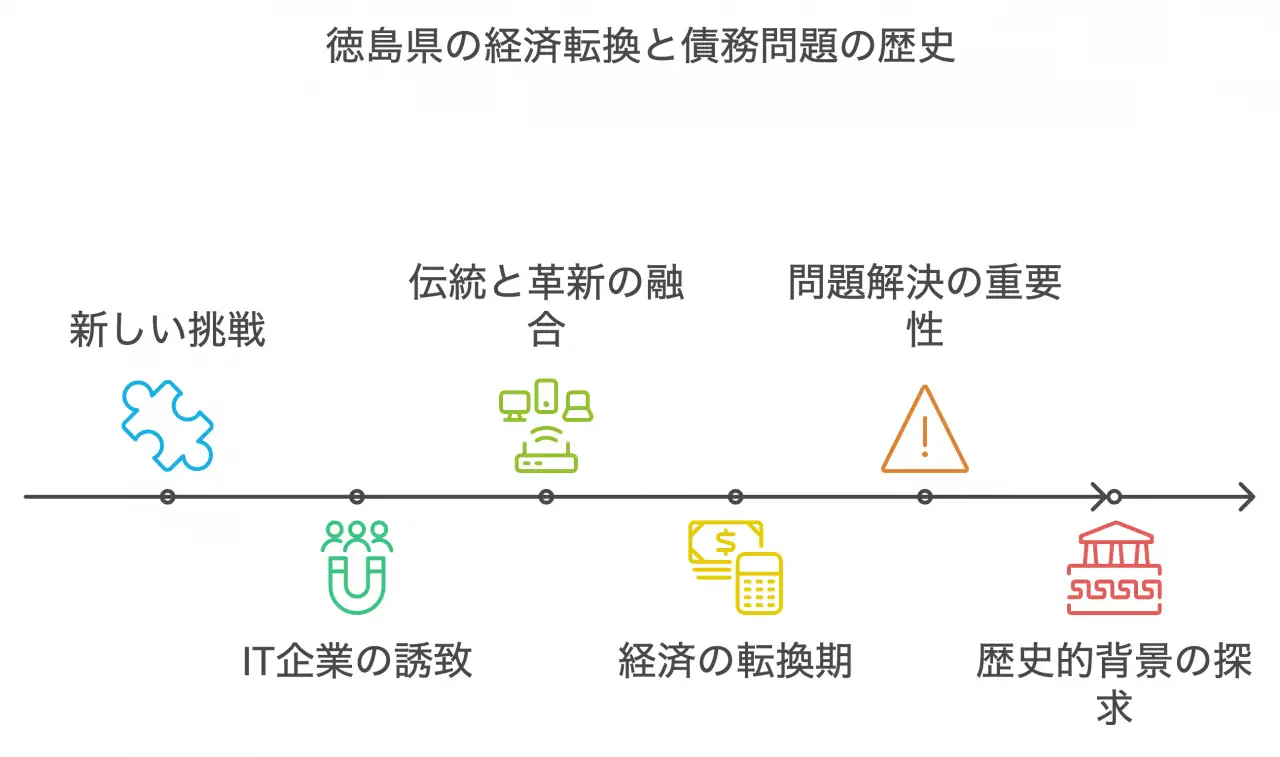 徳島県の経済転換と債務問題の歴史